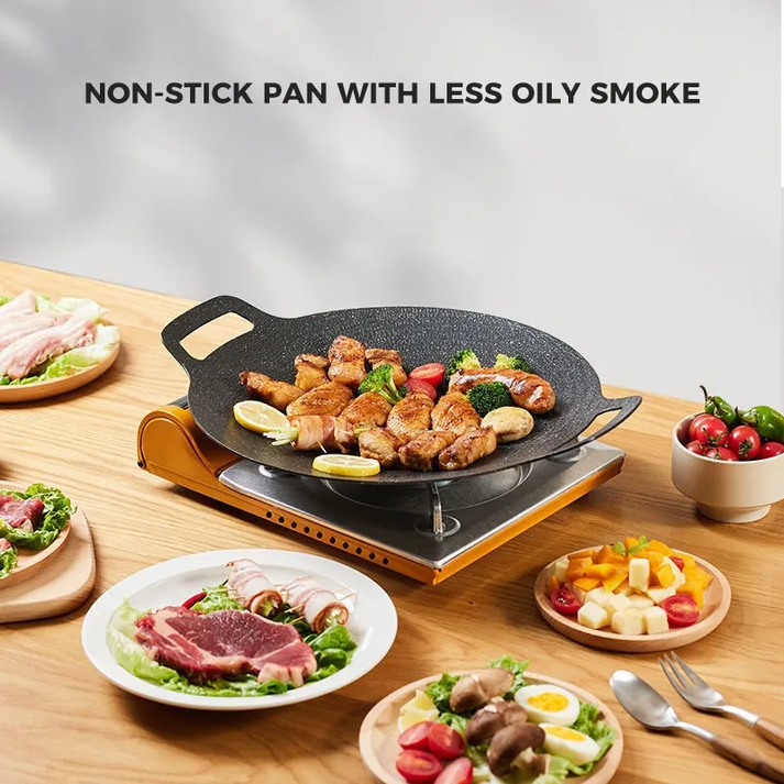 Multipurpose Non-stick Pan Style Die-cast Aluminum Grill Pan